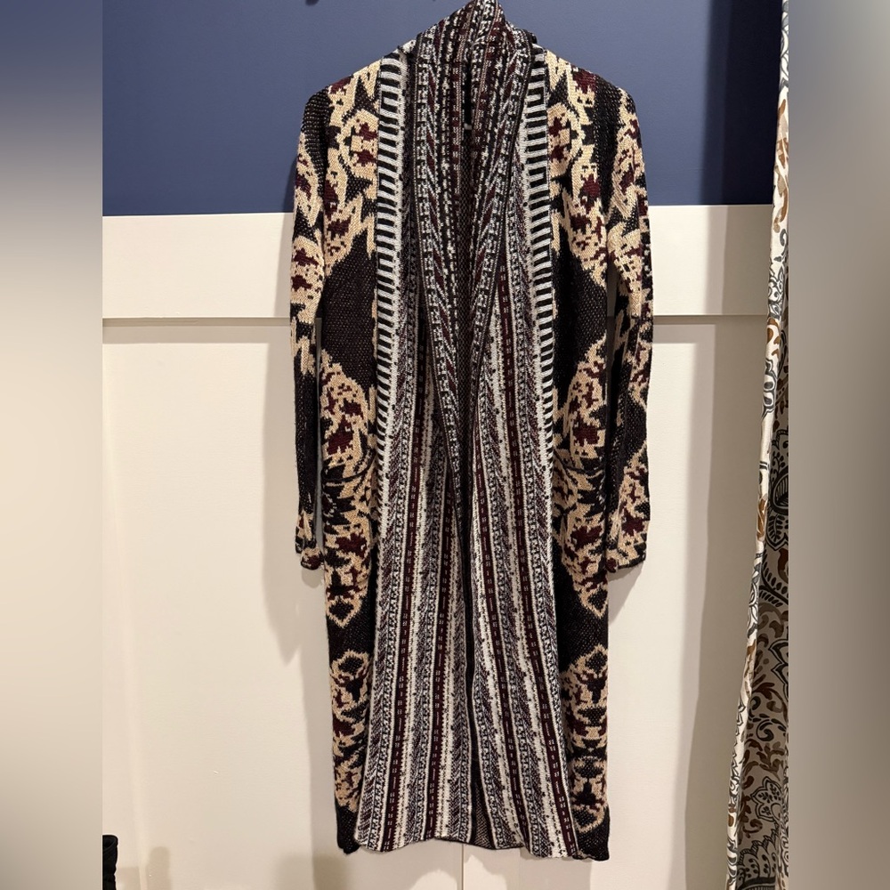 Shyanne Black and Tan Western or Bohemian Duster Size XS